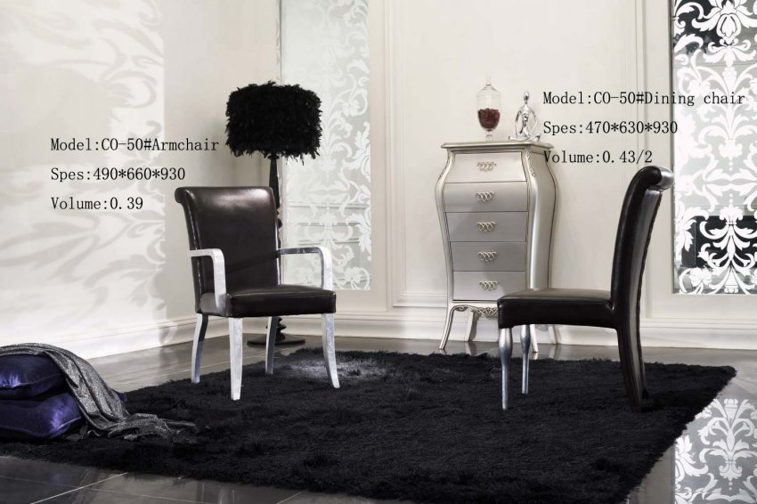 SCAUN TAPITAT CU BRATE - CO-50